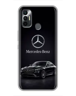 Чехол для TECNO Spark 7P с картинкой «Mercedes — решетка радиатора»