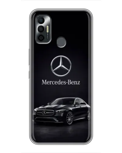 Чехол для TECNO Spark 7P с картинкой «Mercedes — решетка радиатора»