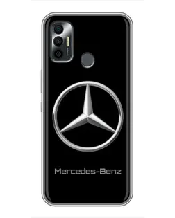 Чехол для TECNO Spark 7P с картинкой «Mercedes Silver Logo»