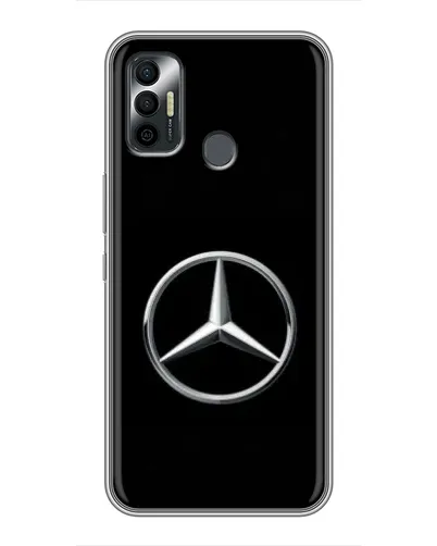Чехол для TECNO Spark 7P с картинкой «Mercedes классический лого»
