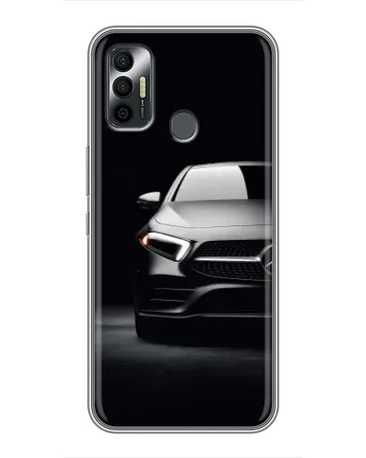 Чехол для TECNO Spark 7P с картинкой «Свет фар Mercedes»