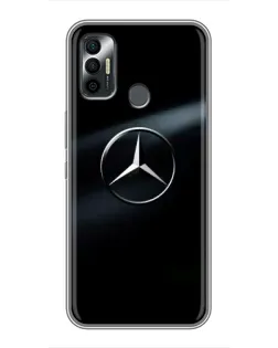 Чехол для TECNO Spark 7P с картинкой «Mercedes на металле» Чехол для TECNO Spark 7P с картинкой «Mercedes на металле»