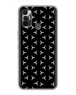 Чехол для TECNO Spark 7P с картинкой «Mercedes паттерн звезд» Чехол для TECNO Spark 7P с картинкой «Mercedes паттерн звезд»
