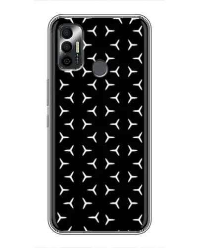Чехол для TECNO Spark 7P с картинкой «Mercedes паттерн звезд» Чехол для TECNO Spark 7P с картинкой «Mercedes паттерн звезд»