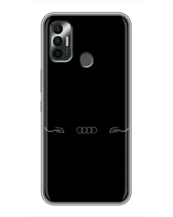Чехол для TECNO Spark 7P с картинкой «Audi — световой подпись» Чехол для TECNO Spark 7P с картинкой «Audi — световой подпись»