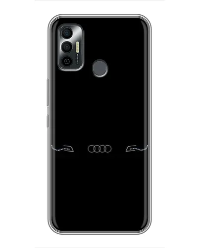 Чехол для TECNO Spark 7P с картинкой «Audi — световой подпись»