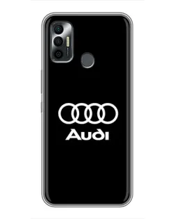 Чехол для TECNO Spark 7P с картинкой «Классическое лого Audi» Чехол для TECNO Spark 7P с картинкой «Классическое лого Audi»