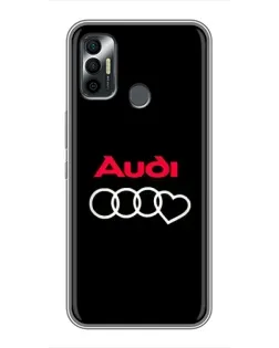 Чехол для TECNO Spark 7P с картинкой «Логотип Audi Heart» Чехол для TECNO Spark 7P с картинкой «Логотип Audi Heart»