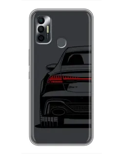 Чехол для TECNO Spark 7P с картинкой «Задняя часть Audi — арт»