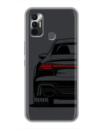 Чехол для TECNO Spark 7P с картинкой «Задняя часть Audi — арт»
