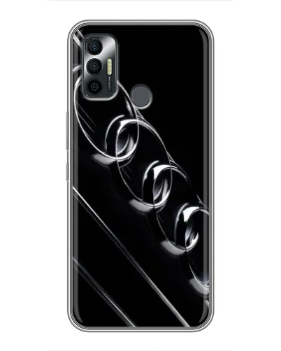Чехол для TECNO Spark 7P с картинкой «Audi — абстрактные кольца»