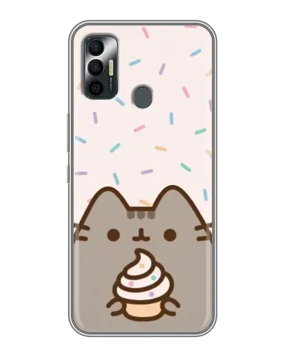 Чехол для TECNO Spark 7P с картинкой «Пушин с кексом» Чехол для TECNO Spark 7P с картинкой «Пушин с кексом»