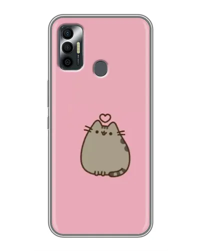 Чехол для TECNO Spark 7P с картинкой «Pusheen сердце» Чехол для TECNO Spark 7P с картинкой «Pusheen сердце»