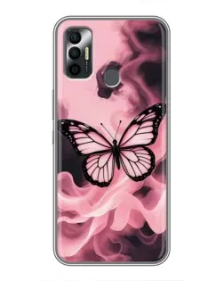 Чехол для TECNO Spark 7P с картинкой «Бабочка в дыму» Чехол для TECNO Spark 7P с картинкой «Бабочка в дыму»