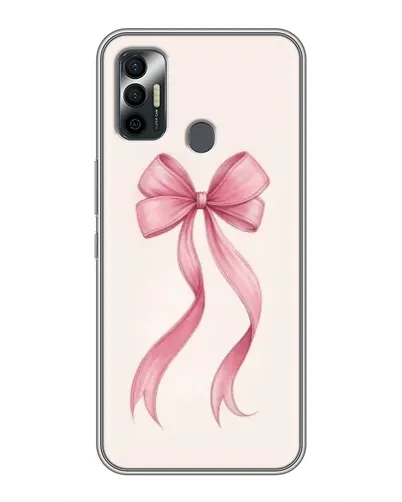 Чехол для TECNO Spark 7P с картинкой «Розовый бант»