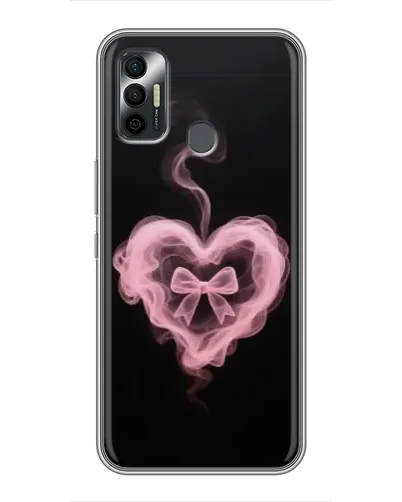 Чехол для TECNO Spark 7P с картинкой «Дымчатое сердце»
