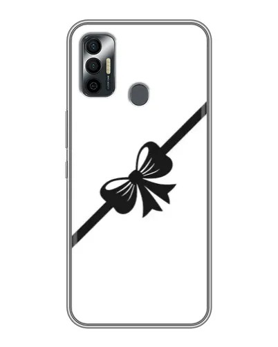 Чехол для TECNO Spark 7P с картинкой «Диагональный бант»
