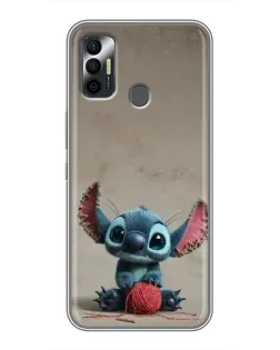 Чехол для TECNO Spark 7P с картинкой «Стич на коричневом фоне» Чехол для TECNO Spark 7P с картинкой «Стич на коричневом фоне»