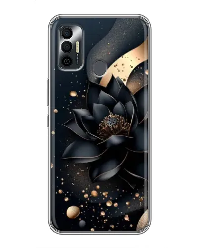 Чехол для TECNO Spark 7P с картинкой «Черный лотос»