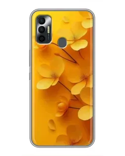 Чехол для TECNO Spark 7P с картинкой «Золотые лепестки» Чехол для TECNO Spark 7P с картинкой «Золотые лепестки»