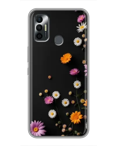 Чехол для TECNO Spark 7P с картинкой «Цветочная композиция»