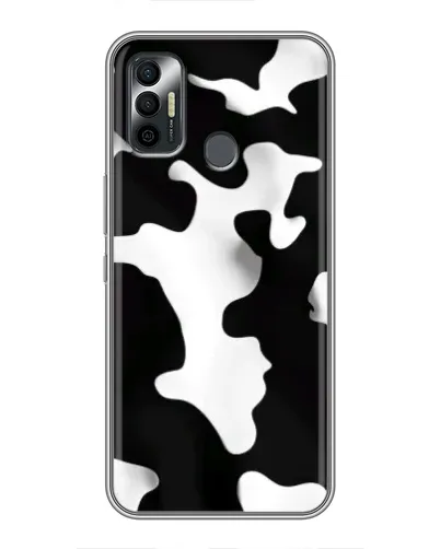 Чехол для TECNO Spark 7P с картинкой «Черно-белое пятно»
