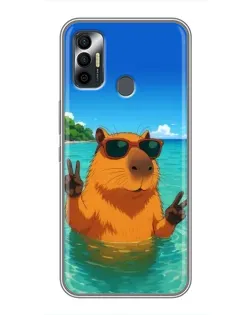 Чехол для TECNO Spark 7P с картинкой «Морская капибара» Чехол для TECNO Spark 7P с картинкой «Морская капибара»