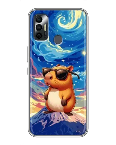 Чехол для TECNO Spark 7P с картинкой «Капибара Ван Гога»
