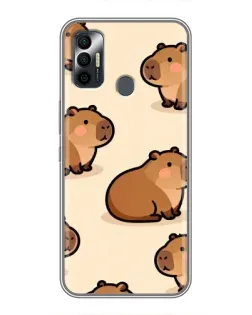 Чехол для TECNO Spark 7P с картинкой «Паттерн милых капибар» Чехол для TECNO Spark 7P с картинкой «Паттерн милых капибар»