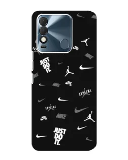 Чехол для TECNO Spark 8 с картинкой «Nike Black Pattern» Чехол для TECNO Spark 8 с картинкой «Nike Black Pattern»