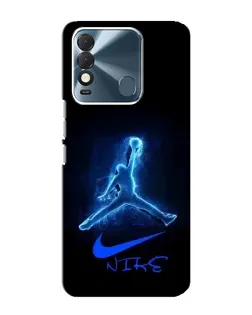 Чехол для TECNO Spark 8 с картинкой «Jordan Neon Blue» Чехол для TECNO Spark 8 с картинкой «Jordan Neon Blue»