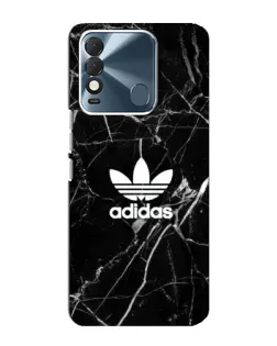 Чехол для TECNO Spark 8 с картинкой «Белый мрамор Adidas»
