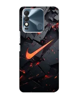 Чехол для TECNO Spark 8 с картинкой «Nike — эффект разломов» Чехол для TECNO Spark 8 с картинкой «Nike — эффект разломов»