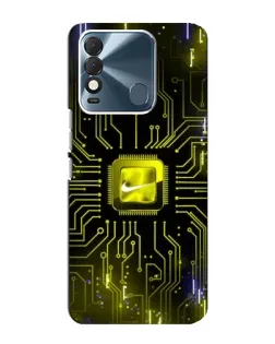 Чехол для TECNO Spark 8 с картинкой «Nike — золотая искра» Чехол для TECNO Spark 8 с картинкой «Nike — золотая искра»