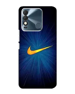Чехол для TECNO Spark 8 с картинкой «Синий пульс Nike» Чехол для TECNO Spark 8 с картинкой «Синий пульс Nike»