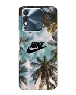 Чехол для TECNO Spark 8 с картинкой «Тропический принт Nike» Чехол для TECNO Spark 8 с картинкой «Тропический принт Nike»