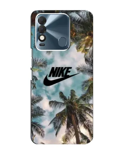 Чехол для TECNO Spark 8 с картинкой «Тропический принт Nike» Чехол для TECNO Spark 8 с картинкой «Тропический принт Nike»