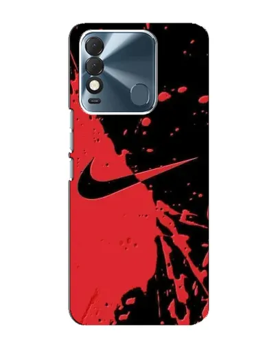 Чехол для TECNO Spark 8 с картинкой «Красные брызги Nike» Чехол для TECNO Spark 8 с картинкой «Красные брызги Nike»