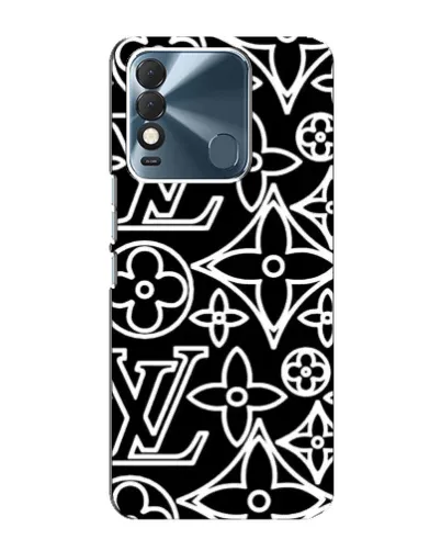 Чехол для TECNO Spark 8 с картинкой «Черно-белый узор LV» Чехол для TECNO Spark 8 с картинкой «Черно-белый узор LV»
