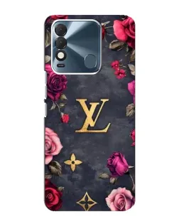 Чехол для TECNO Spark 8 с картинкой «Цветочный Louis Vuitton»