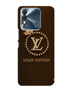 Чехол для TECNO Spark 8 с картинкой «LV — золотая печать»