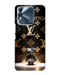 Чехол для TECNO Spark 8 с картинкой «Монограмма с фигурой»