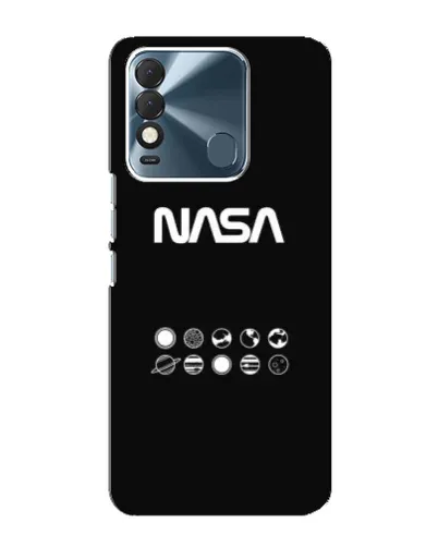 Чехол для TECNO Spark 8 с картинкой «NASA — технический принт»