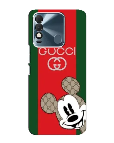Чохол для TECNO Spark 8 з картинкою «Gucci — смуги та Міккі»