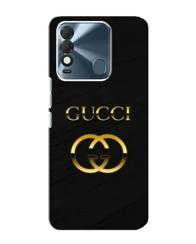 Чохол для TECNO Spark 8 з картинкою «Золотий логотип Gucci»