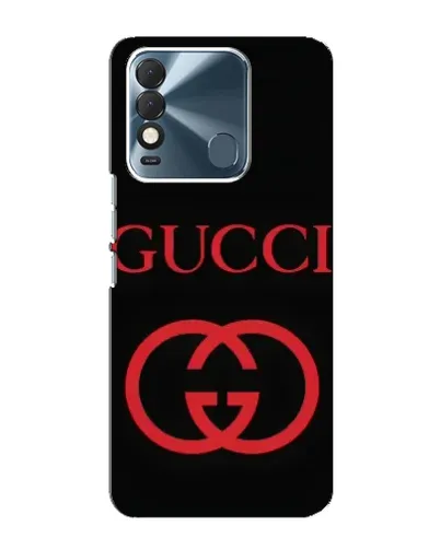 Чохол для TECNO Spark 8 з картинкою «Gucci — червоний логотип»
