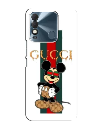 Чохол для TECNO Spark 8 з картинкою «Міккі Маус Gucci — смуги»