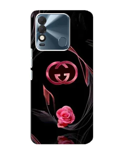 Чохол для TECNO Spark 8 з картинкою «Gucci — неонова троянда»