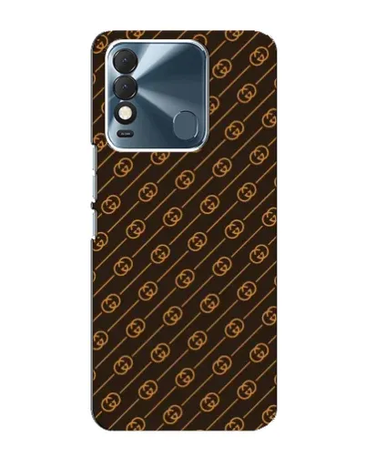 Чохол для TECNO Spark 8 з картинкою «Gucci — золоті діагоналі»