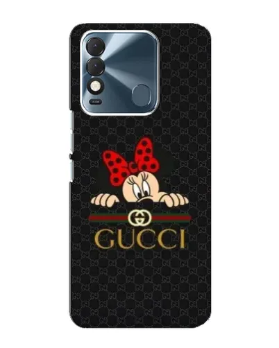 Чохол для TECNO Spark 8 з картинкою «Мінні Маус Gucci — чорний»